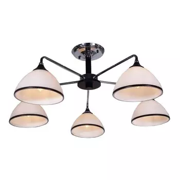 Потолочная люстра IMEX MD.0853-5-S CH+BK