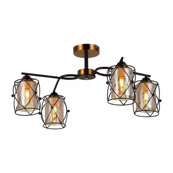 Потолочная люстра IMEX MD.1023-4-S-BK+GBR