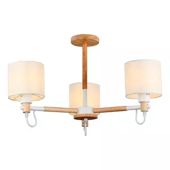 Потолочная люстра IMEX MD.19107-3-S-WOOD+WH