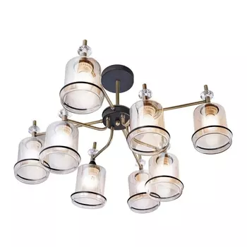 Потолочная люстра IMEX MD.4889-8-S AB+BK