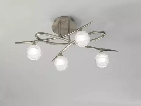 Потолочная люстра Mantra Loop Satin Nickel 1813 /1813