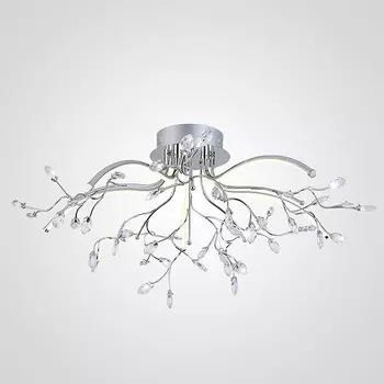 Потолочная светодиодная люстра Eurosvet 90036/5 хром