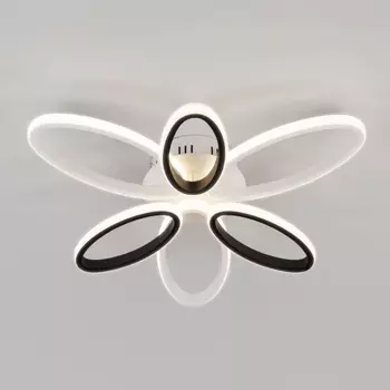 Потолочная светодиодная люстра Eurosvet Blade 90137/6 белый/чёрный