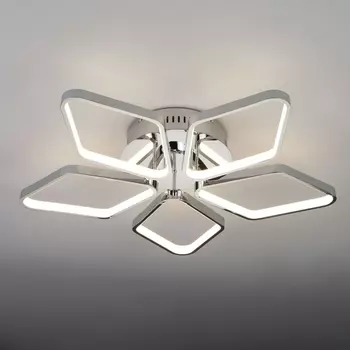 Потолочная светодиодная люстра Eurosvet Kalifea 90081/5 хром