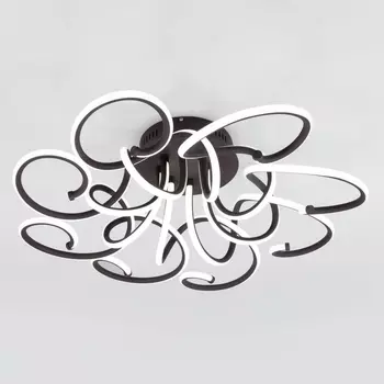 Потолочная светодиодная люстра Eurosvet Rosca 90136/8 чёрный кофе