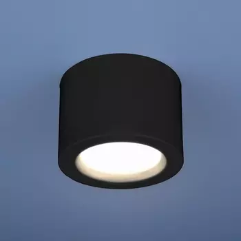 Потолочный светодиодный светильник Elektrostandard DLR026 6W 4200K черный матовый 4690389120688