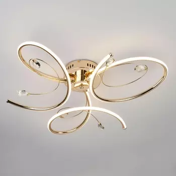 Потолочный светодиодный светильник Eurosvet Saona 90099/3 золото