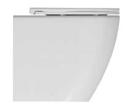 Приставной унитаз ISVEA Infinity 10NF10001SV безободковый, белый