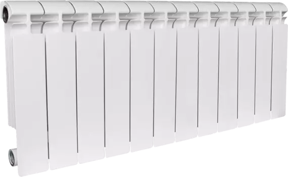 Радиатор алюминиевый Stout Alpha 350 SRA-2310-035012 12 секций, боковое подключение