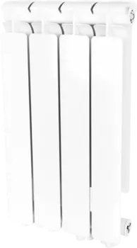 Радиатор алюминиевый Stout Bravo 500 4 секции, нижнее правое подключение SRA-0120-050004