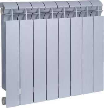 Радиатор биметаллический Global Style plus 500 8 секций, серый 155270