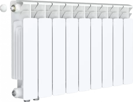 Радиатор биметаллический Rifar Base Ventil 350 9 секций, левое подключение R35009НПЛ