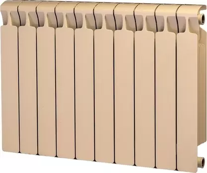 Радиатор биметаллический Rifar Monolit 500 10 секций, айвори RM500103/41013