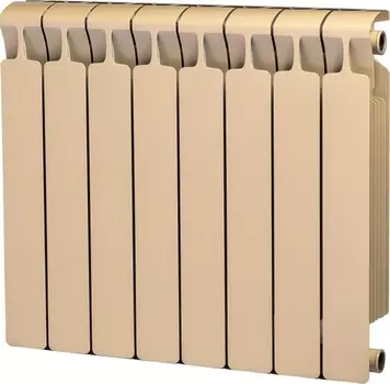 Радиатор биметаллический Rifar Monolit 500 8 секций, айвори RM50083/41013