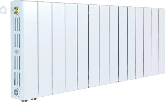 Радиатор биметаллический Rifar SUPReMO Ventil 350 14 секций, левое подключение RIFAR S350-14 VL