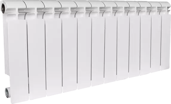 Радиатор биметаллический Stout Alpha 350 12 секций, боковое подключение SRB-2310-035012