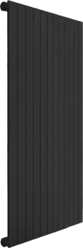 Радиатор стальной KZTO Соло В1-1750 12 секций, боковое правое подключение, черный матовый СВ1175012RAL9005М