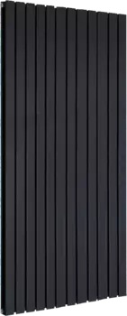 Радиатор стальной KZTO Соло В2-1750 12 секций, боковое подключение, черный матовый СВ2175012RAL9005М