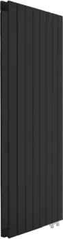 Радиатор стальной KZTO Соло В2-1750 8 секций, нижнее подключение, черный матовый СВ217508НRAL9005М