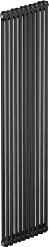 Радиатор стальной Rifar Tubog 1800 12 секций, 2-трубчатый, антрацит матовый TUB 2180-12-AN