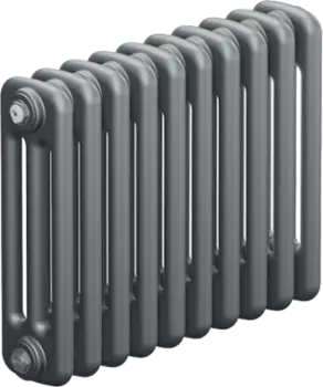 Радиатор стальной Rifar Tubog 365 10 секций, 3-трубчатый, титан матовый TUB 3037-10-TI