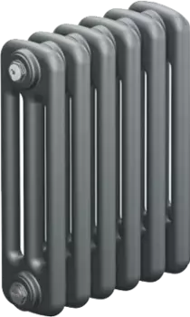 Радиатор стальной Rifar Tubog 365 6 секции, 3-трубчатый, титан матовый TUB 3037-06-TI