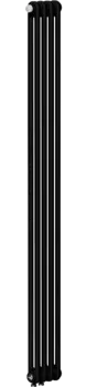 Радиатор стальной Rifar Tubog Ventil 1800 4 секции, 2-трубчатый, антрацит матовый TUB 2180-04-DV1-AN