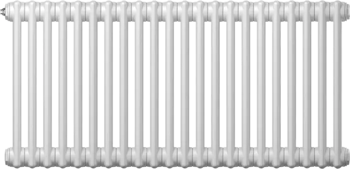 Радиатор стальной Zehnder Charleston 2050/22 2-трубчатый, подключение 1270, белый, с кронштейнами 2050_22_9016_1270_CVD1BH