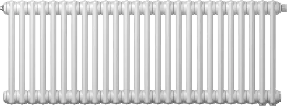 Радиатор стальной Zehnder Charleston 2050/26 2-трубчатый, подключение V001, белый, с кронштейнами 2050_26_9016_V001_CVD1BH
