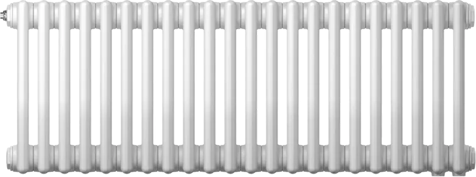 Радиатор стальной Zehnder Charleston 3030/22 3-трубчатый, подключение V001, белый, с кронштейнами 3030_22_9016_V001_CVD1BH