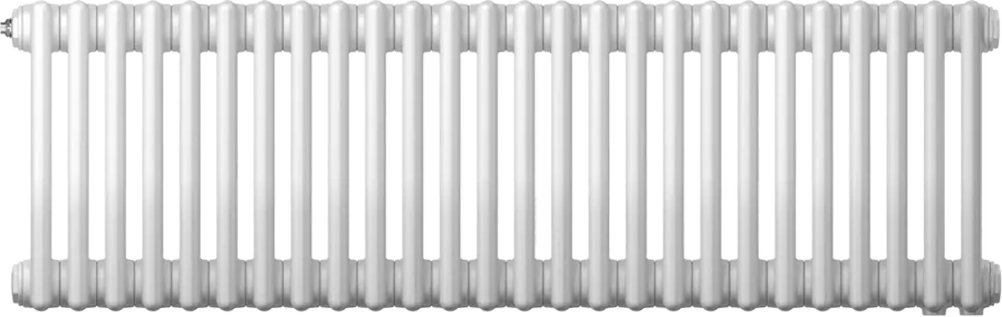 Радиатор стальной Zehnder Charleston 3030/26 3-трубчатый, подключение V001, белый, с кронштейнами 3030_26_9016_V001_CVD1BH