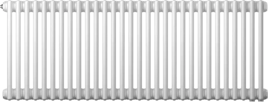 Радиатор стальной Zehnder Charleston 3050/30 3-трубчатый, подключение V001, белый, с кронштейнами 3050_30_9016_V001_CVD1BH