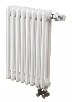 Радиатор стальной Zehnder Charleston Completto Z-2056/08 N69 твв 2-х трубчатый, нижняя подводка, встроенный вентиль