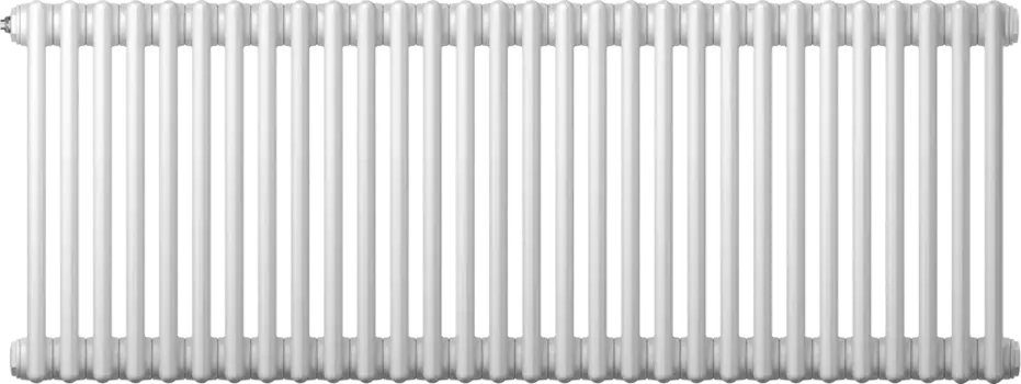 Радиатор стальной Zehnder Charleston Retrofit 3057/30 3-трубчатый, подключение 1270, белый, с кронштейнами 3057_30_9016_1270_CVD1BH