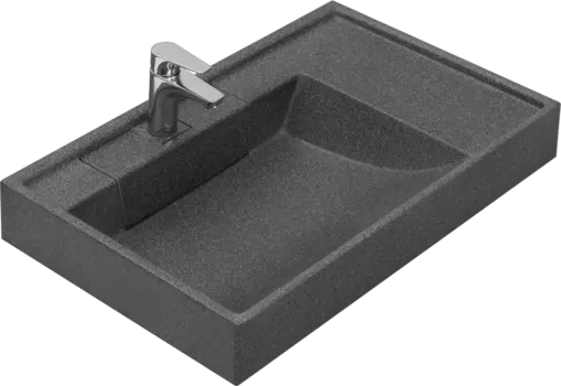 Раковина Акватон Рейн 1A72113KRW210 80 графит