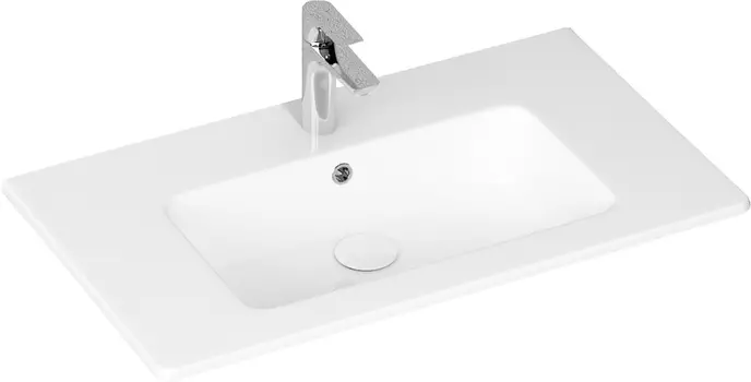 Раковина Allen Brau Fantasy Flat 82x47, с переливом, белая 4.11012.20