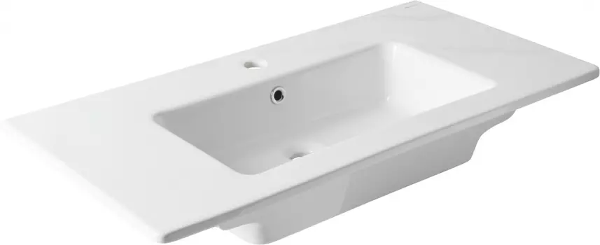 Раковина Allen Brau Fantasy Flat 92x47, с переливом, белая 4.11013.20