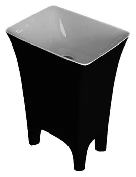 Раковина ArtCeram Cow CWL004 black&white CWL004 01;50