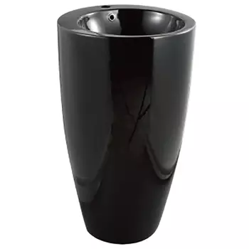 Раковина CeramaLux 49 В133В Черная глянцевая