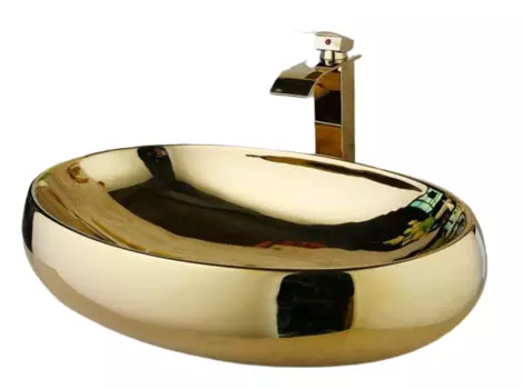 Раковина-чаша CeramaLux 49 433GG Золотая