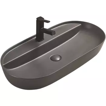 Раковина-чаша CeramaLux 80 78325MDH Серая матовая