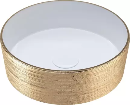 Раковина Grossman GR-5010GW бело-золотая