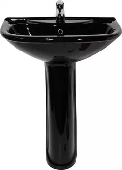 Раковина Оскольская керамика Престиж 63 с пьедесталом, черная 45174100102