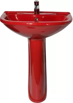 Раковина Оскольская керамика Престиж Престиж 55 с пьедесталом, красная 45160100302