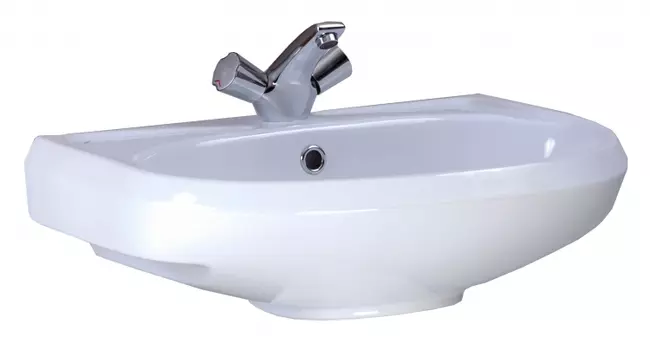 Раковина Santeri Вест 57 белый, с отверстием для смесителя 1.3111.8.S00.11B.0