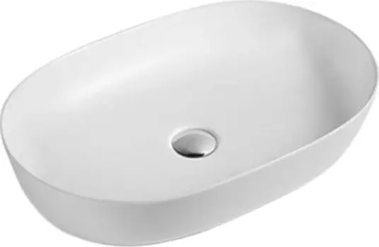 Раковина SantiLine SL-1017MW белая матовая