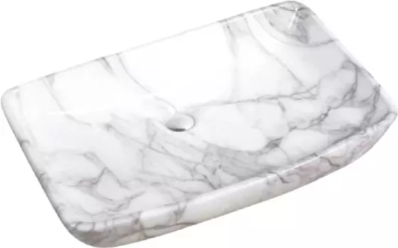 Раковина SantiLine SL-7027 светло-серый мрамор