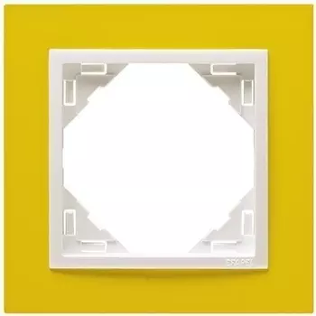 Рамка 1-постовая Efapel Logus 90 Animato желтый/лед 90910 TRG