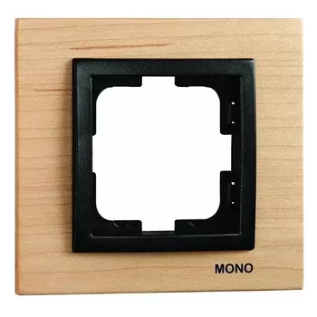Рамка 1-постовая Mono Electric Style клён 107-520000-160