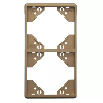 Рамка 2-постовая Efapel Apolo 5000 Metalizada шампань 50922 TCH